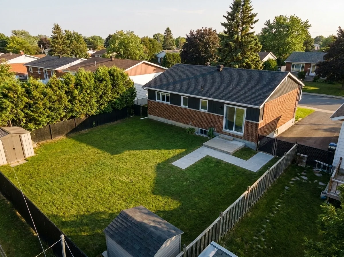 Boucherville, QC — la propriété avant le projet
